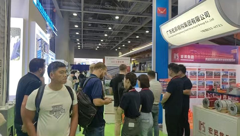 2026年广交会钢结构国际展会-阿曼苏丹国客户参观宏昇钢构工厂